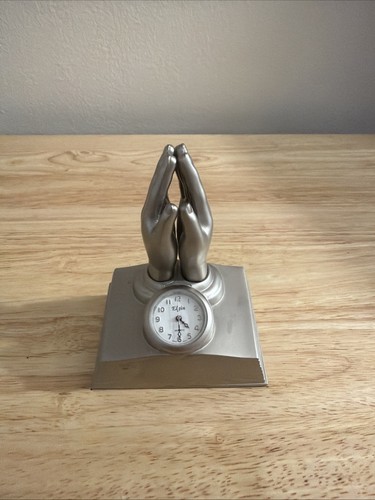 Elgin silver praying hands - silver,