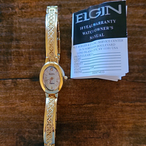 Elgin quartz womens oval - quartz,