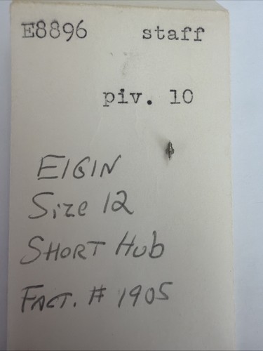 Elgin size balance - balance, staff