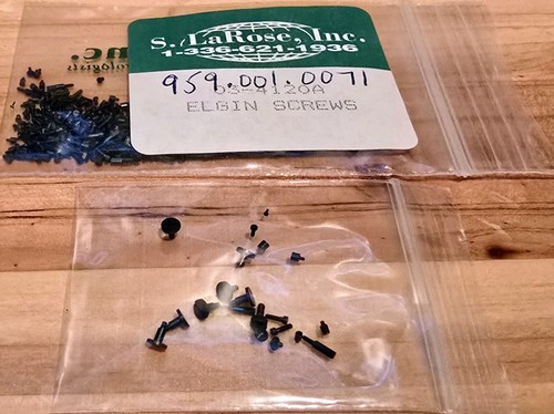 Elgin pocket watch screws - elgin,